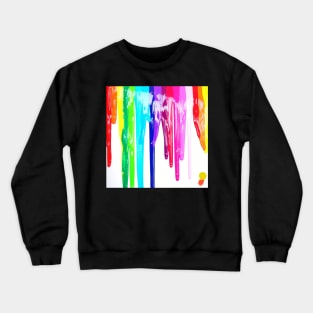 over the rainbow,Paint game Crewneck Sweatshirt